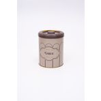 Evle ER188-2M Retro Garlic Desenli Yuvarlak Metal Saklama Kabı