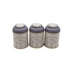 Evle ERB05U6 Silindir Metal Saklama Kabı Seti