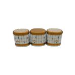 Evle ERB07T7 Oval Metal Saklama Kabı Seti