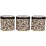 Evle ERB07V4 Oval Metal Saklama Kabı Seti