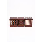 EVLE Erb49t8 Kare Metal Saklama Kabı 120x120 3lü Set Circus
