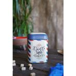 EVLE Kare Metal Saklama Kabı, 10.8 x 10.8 x 11.8 cm, 1.3 lt, Post Sweet Things