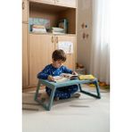 Evle Katlanır Laptop Sehpası Yatak Koltuk Üstü Çalışma ve Kahvaltı Masası - 56 x 26 x 36 - Bebe Mavisi