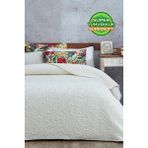 Evlen Home Collection Embos Baskılı Pamela Kalın Tek Kişilik Battaniye 180 x 220 cm - Krem