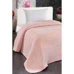 Evlen Home Collection Embos Baskılı Pamela Kalın Tek Kişilik Battaniye 180 x 220 cm - Pudra