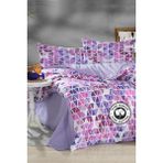 Evlen Home Collection Laris %100 Pamuk Nevresim Takımı Çift Kişilik (4 Parça) - Renkli - 200 x 220 cm