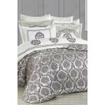 Evlen Home Collection Lauren Çeyiz Seti 10 Parça Nevresimli Çift Kişilik Yatak Örtüsü Lila/silver - 260 x 270 cm