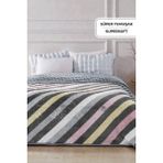 Evlen Home Collection Lora 3 kg Embos Baskılı Battaniye Çift Kişilik Kalın Yumuşak 210X230 cm Gri - 220 x 240 cm