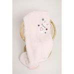 Evlen Home Collection Nakışlı Bebek Battaniyesi Yumuşak Wellsoft Peluş 90X100CM Beşik Battaniyesi Hafif Yenidoğan