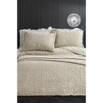 Evlen Home Collection Pamuk Çift Kişilik Özel Taş Yıkama Yatak Örtüsü Lüks Yumuşak Dayanıklı Modern Rabio - Bej - 240 x 250 cm