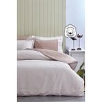 Evlen Home Collection Spectra %100 Pamuk Özel Dokuma Çift Kişilik Nevresim Takımı Biyeli Çarşaflı Çizgili Sade - Kahve - 200 x 220 cm