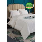 Evlen Home Collection Tek Kişilik Çift Taraflı Ultra Yumuşak Wellsoft Peluş Yorgan Yıkanabilir 160x220 cm Kırık Beyaz