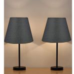 EVLight Black 2'li Metal Masa Lambası Siyah Abajur