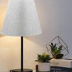 EVLight Black Tekli Metal Masa Lambası Gri Abajur