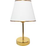 EvLight Class Gold Metal Abajur Beyaz EV-218