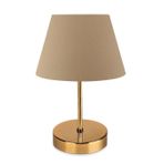 Evlight Nura Abajur 1076 Cappuccino & Gold