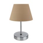 Evlight Nura Abajur 1081 Cappuccino & Krom