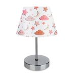 Evlight Nura Abajur 1081 Pembe & Krom