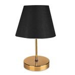 Evlight Nura Abajur Gold Siyah & Gold