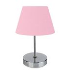 Evlight Nura Abajur Krom Pembe & Krom