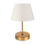 EvLight Nura Gold Abajur Düz Kumaş Ev-7117