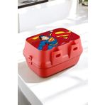 Evmarketi Lisanslı Superman 4 Bölmeli Kaşık Çatallı Beslenme Kutusu Kabı
