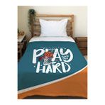 Evmila Basketbol Desenli Soft Baskılı Mavi 150x200 cm Tek Kişilik Battaniye