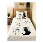 EVMİLA Çadır Ve Ayı Desenli Bebek ve Çocuk Baskılı Tek Kişilik Pike Takımı 160x230 Beyaz