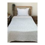 Evmila Çiçek Desenli Soft Baskılı Tek Kişilik 150x200 Cm Battaniye - Mavi