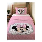 Evmila Çift Taraflı Mickey Mouse Desenli Çarşafsız 2'li Takım Baskılı Tek Kişilik Nevresim Takımı, BEYAZ, 160 x 220, 42365426