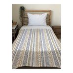 Evmila Geometrik Desenli Soft Baskılı Tek Kişilik 150x200 Cm Battaniye - Renkli Çok Renkli