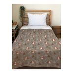 Evmila Unicorn Desenli Soft Baskılı Tek Kişilik 150x200 Cm Battaniye - Kahverengi