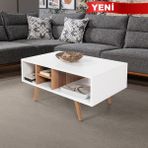 EVMO Home 2024 Sina Orta Sehpa Beyaz - Söğüt