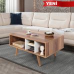 EVMO Home 2025 Sina Orta Sehpa Söğüt - Beyaz