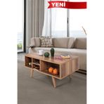 Evmo Home 2027 Sina Orta Sehpa ( AHŞAP AYAKLI ) , Söğüt , Salon , Orta Odası , Ofis