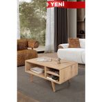 Evmo Home 2034 Venüs ( AHŞAP AYAKLI ) Orta Sehpa , Safir , Salon , Ofis , Oturma Odası