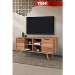 Evmo Home 3320 Sina TV Ünitesi 130 Cm ( AHŞAP AYAKLI , METAL KULPLU ) , Söğüt , Tv Sehpası , Salon