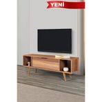 Evmo Home 3325 Mesir TV Ünitesi 130 Cm ( AHŞAP AYAKLI , METAL KULPLU ) , Söğüt , Tv Sehpası , Salon