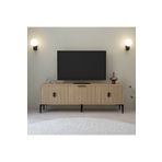Evmo Home 3503 Neva Tv Ünitesi 150 Cm 3 Kapaklı Yunus - Sepet Tv Sehpası