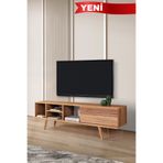 Evmo Home 3632 Ela 160 Cm ( AHŞAP AYAKLI ) TV Ünitesi , Söğüt , Tv Sehpası , Salon , Oturma Odası