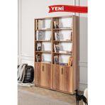 Evmo Home 8203 EVM Kitaplık , 4 Kapaklı , 12 Bölmeli , 10 Raflı , Söğüt , Ofis , Çalışma Odası