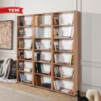 EVMO Home 8323 Evm Kitaplık , Kapaksız , 18 Bölmeli , 15 Raflı , Söğüt - Kahverengi
