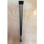 Evnalia 54 Cm Metal Firkete Tel Ayak 1 Adet Kaşıklık Kütük Orta Sehpa Zigon Ayağı Siyah (VİDA TAPA DAHİL)