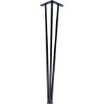 Evnalia 85 Cm Pingolu Dresuar Ayağı Metal Profil Boru Ayak Kütük Yüksek Bar Masası Siyah (1 ADET)