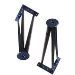 Evnalia Metal Boru Ayak Kütük Masa Dresuar Kaşıklık Kitaplık Orta Sehpa Zigon Ayağı 45 cm (2 Adet)