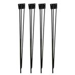 Evnalia Metal Firkete Ayak 50 Cm 4'lü Set Kaşıklık Orta Sehpa Zigon Kütük Ayak