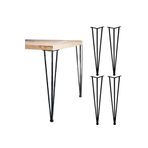 Evnalia Metal Profil Boru Ayak Kütük Yemek Çalışma Masası Dresuar Ayağı 73 Cm (4 Adet)