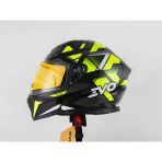 Evo 906 Çene Açılır Kask Siyah / Gri / Sarı Siyah / Gri /Sarı