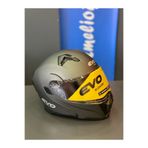 EVO ELEGANT Evo çene açılır gri antrasit güneş vizörlü ce belgeli kask
