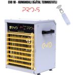 EVO10 Pros - 10 Kw Kumandalı ve Dijital Endüstriyel Elektrikli Fanlı Isıtıcı - 10 W